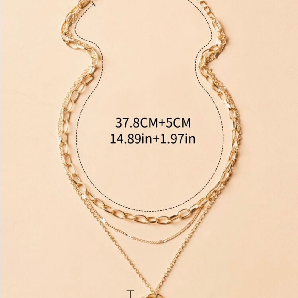 14k Gold filled “Anya” circle necklace . - Picture 3 of 3